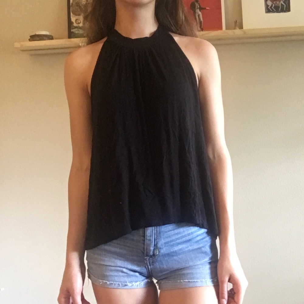 High neck halter top